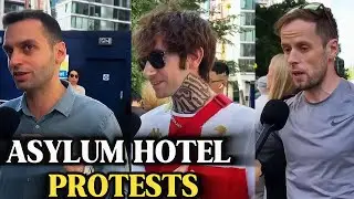 Britain on brink of war?  Asylum hotel protesters speak out