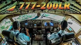 Piloting the BOEING 777-200LR out of Addis