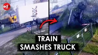 Terrifying Moment High-Speed Train Smashes Into Truck in the Netherlands