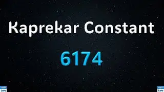 Kaprekar Constant