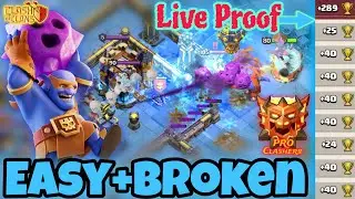 Most Easy+Broken Strategy Right Now In COC Ranked Legend League. Super Bowler+RC Charge Combo. Army👇
