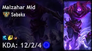 Malzahar Mid vs Syndra - Sebekx - EUW Challenger Patch 6.18