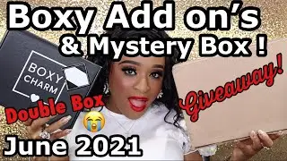 BOXYCHARM MYSTERY BOX & ADD ON'S UNBOXING! | JUNE 2021| (GIVEAWAY CLOSED)