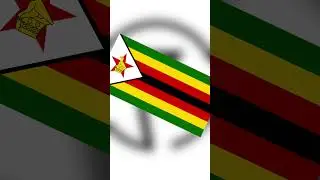 Correct way to hang Zimbabwe flag vertically #shorts