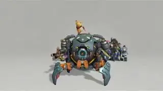 Wrecking Ball's HAMSTER DANCE Emote! 🐹 Overwatch's Cutest (& Funniest) New Move!