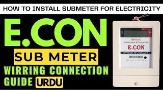 How To Install Energy Sub Meter At Home | Wiring Connection Guide in Urdu