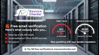 Free Email Verification vs Paid: The Truth (99.99% Test) #emailmarketing #logiciel #marketingtools