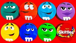 Satisfying Video | Amazing Unpacking Funny Tins with Colorful Skittles & Delicious M&M'S Candy ASMR