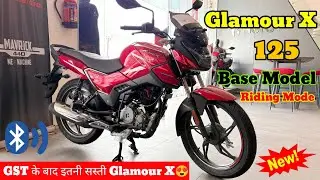 All New 2025 Hero Glamour X 125 Drum Brake Review🔥On Road Price ! Mileage ! Features ! TFT Display😍