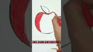 Apple || easy drawing for kids || kids activities #activity #drawingforkids #songs #appledrawing