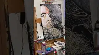 Nick and Scrappy Portrait Painting