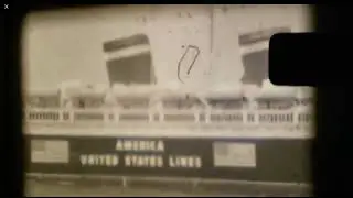 Rare footage of SS America's first arrival 1940