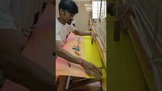 Pure Silk Saree Making Art #paithani #machine #handloom #design #art #traditional
