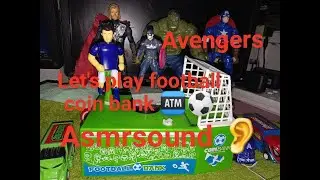 Satisfying  football coin bank  / asmrsound  / trending / avengers