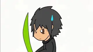 Graal Classic animated fight GZ vs risha {FlipaClip OC Challenge} #flipaclipoc