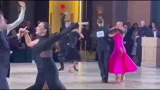Ivan Valeri Zahariev & Brianna Marie Zahariev - closed Smooth Foxtrot /FRED ASTAIRE NDC ORLANDO 2025