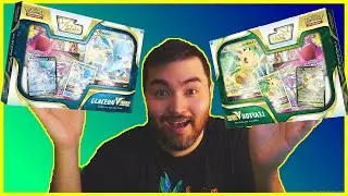 Worth it? NEW Glaceon and Leafeon V Star Collections (Noob Pokémon pack opening)