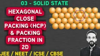Hexagonal Close packing(HCP) & packing fraction in 2D