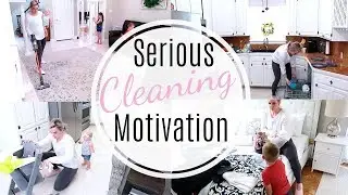 SERIOUS CLEANING MOTIVATION | MESSY HOUSE CLEAN WITH ME | Amanda Sandefur