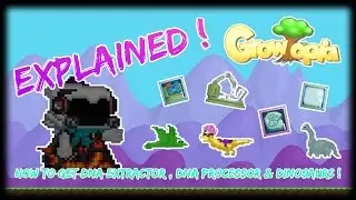 Growtopia | How To Get DNA Extractor , DNA Processor & Dinosaurs !