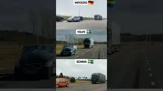 Brake Test: Mercedes Truck vs Volvo Truck vs Scania Truck 🔥