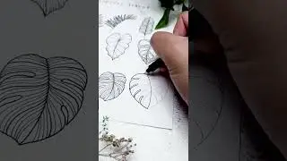 Tropical leaf, just some doodle relief 🌿🍃