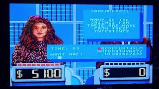 I play as my mom on Jeopardy! Deluxe Edition for the Sega Genesis