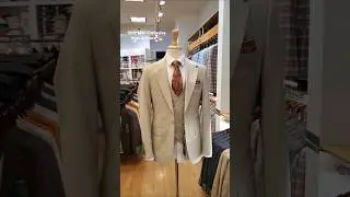 Level up your summer style with this timeless beige suit ☀️ #mensfashion #summerstyle #mensuit