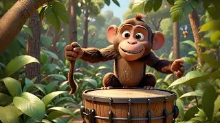 Max Monkey Swings to Music | Fun Monkey Song for Kids | Nursery Rhymes and Baby Songs