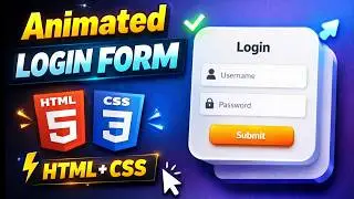 How to Create Modern Login Form Design using HTML & CSS | Coding Cloud