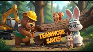 Goldy Rescue Team 🚒🐾 | Episode 4: Forest Rescue Mission &ndash; Saving the Squirrel 🌳🐿️🚑 | Cartoon✨
