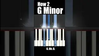 How to play a G minor chord on piano #pianochords