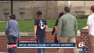 Racist message found at DePauw University