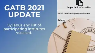 GATB 2021 big update | gatb 2021 | MSc Biotechnology