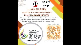 Webinar Series- Community Reentry Resource Connections: Intro to GA Mental Health Consumer Network