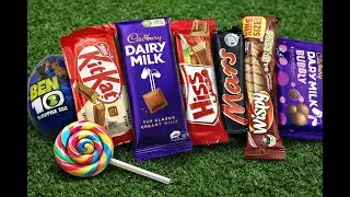ASMR Most Popular Candies / Lots of Colorful Rainbow Lollipop Candy / Unpacking Chocolates Eat