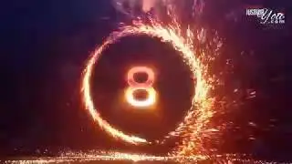Happy New Year Party Animation Countdown and fireworks