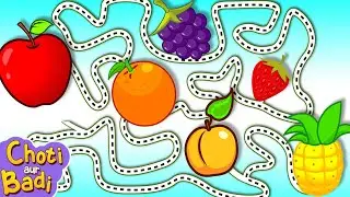 Fruit Maze Adventure | Learn Fruits + Many More Learning Videos For Kids in Hindi #fruit #learning