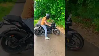 Turning Radius Of My New Bajaj Pulsar N160#bike #rider #bike @Rider_chndan #shorts #motovlogging🖤