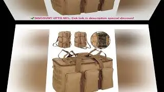 55L Luggage Duffel Bag Camping Backpack Tactical Large Bags Men's Hiking Travel Mountaineering Trip