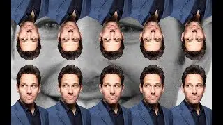 Paul Rudd looking at himself for an hour