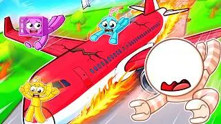 Sliding Down a MEGA AIRPLANE in Roblox!