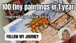 CHALLENGE ACCEPTED 100 Tiny painting in 1 year #trending #recommended #tinypainting