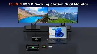 Dual 4K USB-C Docking Station with Smart Display