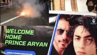 aryan khan releasing celebrarions at mannath house||Bollywooddunia