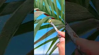 Melukis Daun Palm #muralsyndicate #mural #painting #muralpainting #easypainting #acrylicpainting