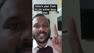 Today's plan 31.1.26 entire day