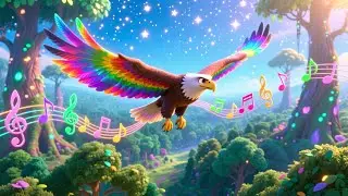 Eagle Soars on Music Roads 🦅🎶 Fun Animal Song for Kids | Musical Adventure