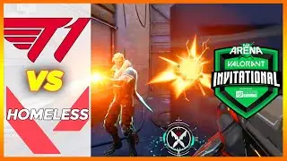 T1 vs Homeless HIGHLIGHTS - PAX Arena Valorant Invitational