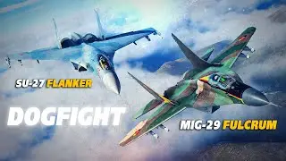 Older But Better ? Mig-29 Fulcrum Vs Su-27 Flanker Dogfight | Digital Combat Simulator | DCS |